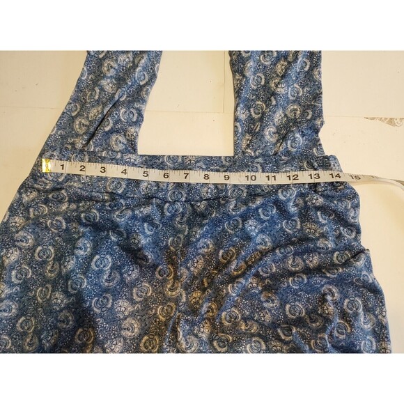Women's Joggers Small Disty Floral Print Pull On Blue Elastic Waist Lucky Brand - Picture 7 of 7